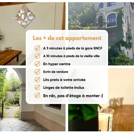 Apartmán Ecrin De Verdure Hyper Centre Avec Jardin Commun